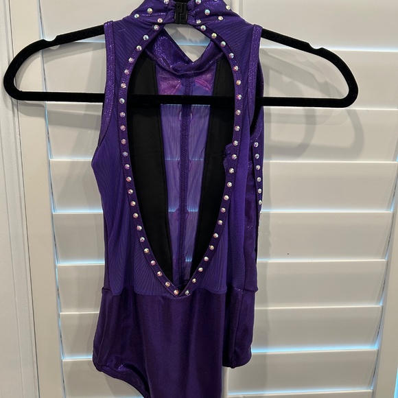 Purple and pink jazz/acro dance costume - Picture 2 of 3